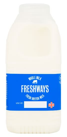 Freshways Whole Milk (568ml)