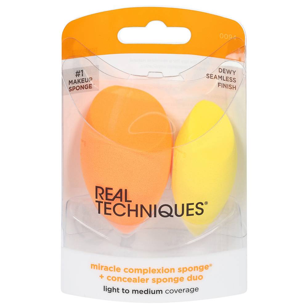 Real Techniques Miracle Complexion Sponge + Concealer Sponge Duo (2 ct)