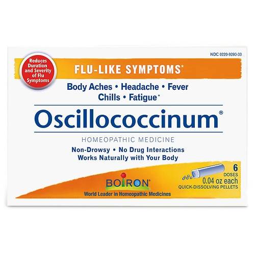 Boiron Oscillococcinum Homeopathic Medicine for Flu-Like Symptoms - 0.04 oz x 6 pack