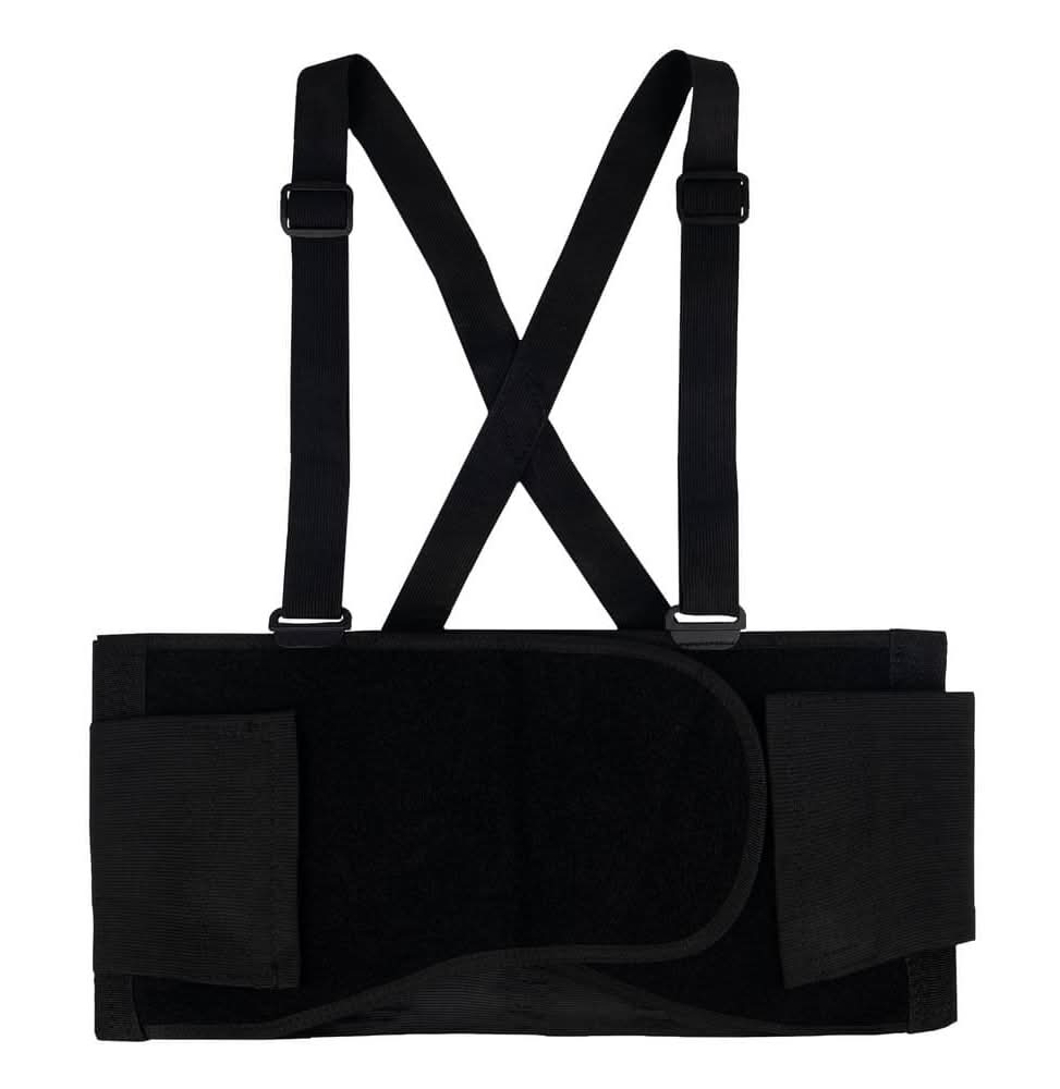 Husky Black Work Back Brace Support Belt Large