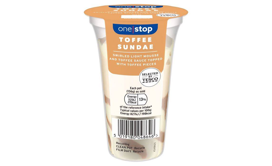 One Stop Toffee Sundae 136g (392935)