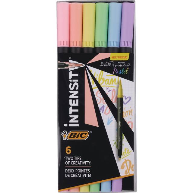 BiC Intensity Dual-Tip Felt Pens (6 ct)