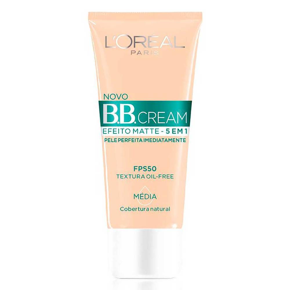 L'oréal b.b. cream efeito matte 5 em 1 fps50 oil-free (média)