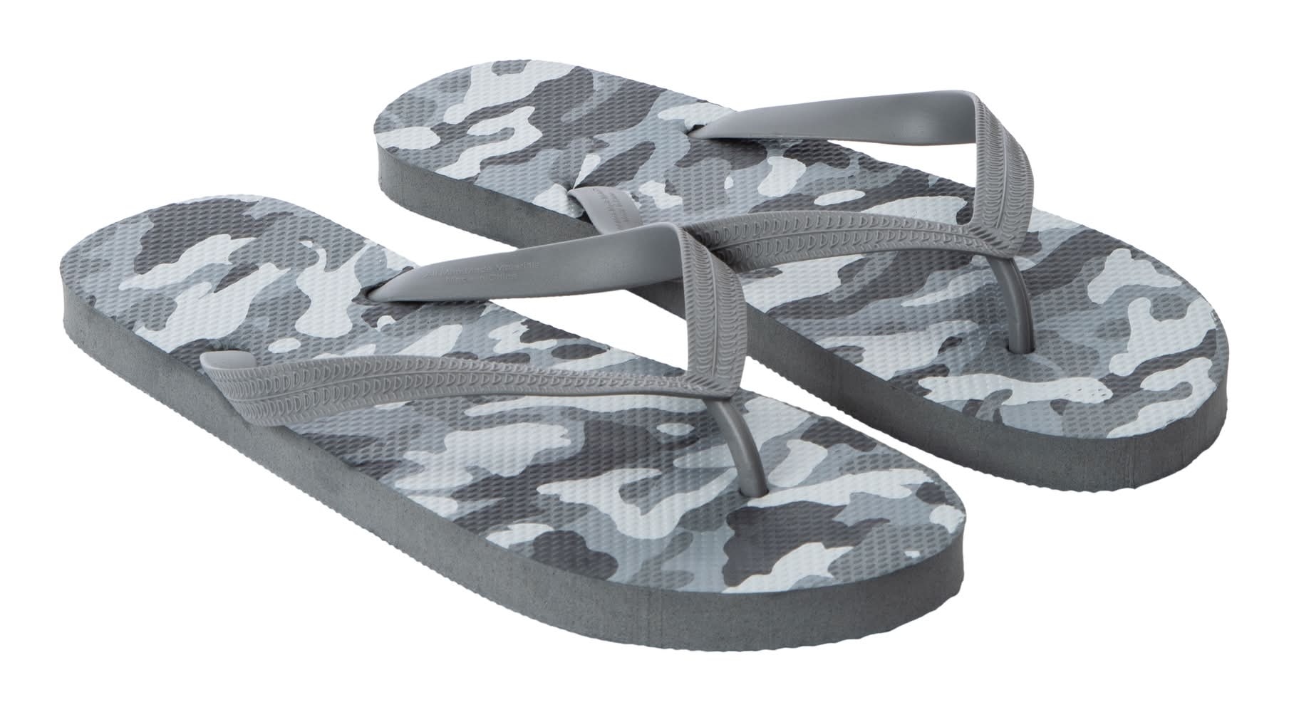 Young Mens Printed Flip Flops Large Camo