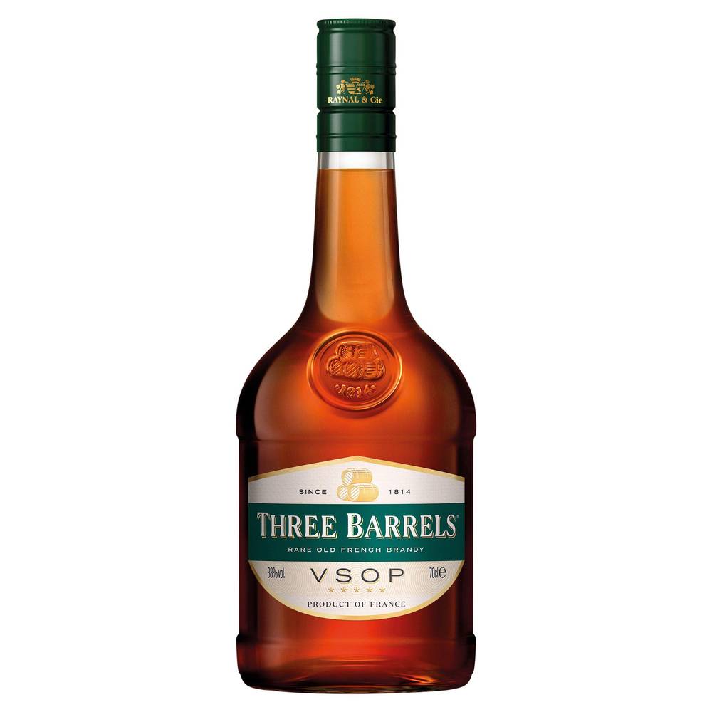 Three Barrels VSOP Brandy 70cl