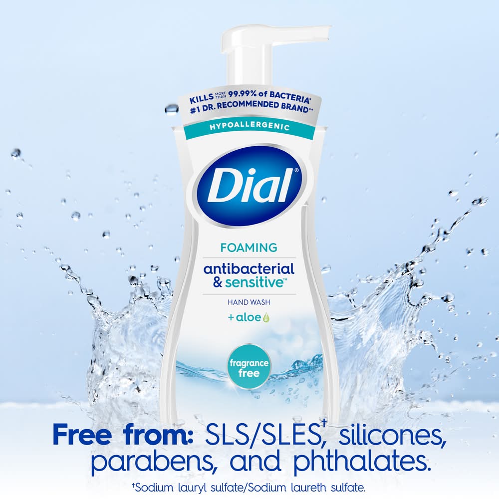 Dial Clean + Gentle Hypoallergenic Antibacterial Hand Wash (7.5 fl oz)