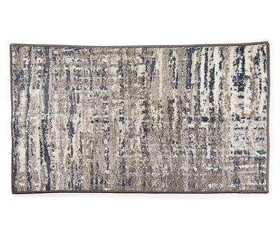 Impressions Gray & Blue Abstract Accent Rug, (30 x 46")