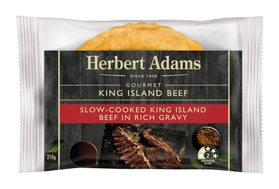 Herbert Adams King Island Beef Pie 210g