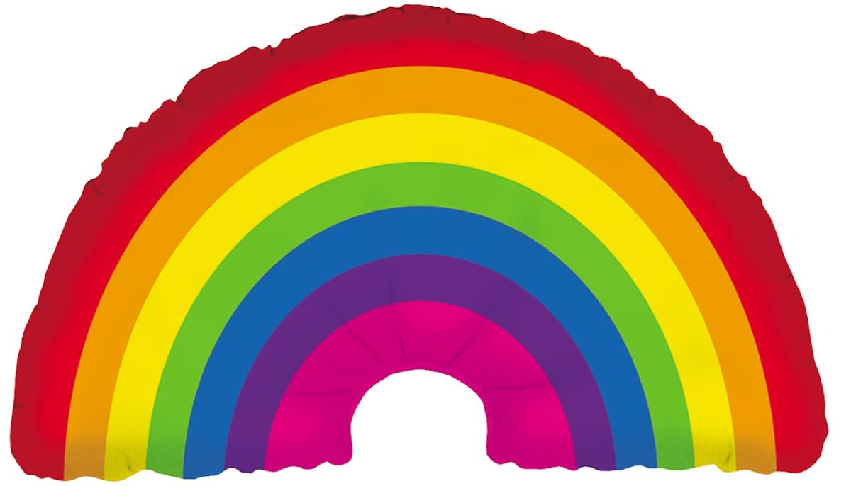 Rainbow Fun Oversized Shape Balloon