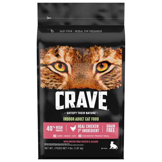 Crave Real Chicken Grain Free Cat Food (4 lbs)