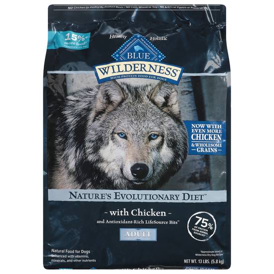 Blue Buffalo Wilderness Nature's Evolutionary Diet Dog Food (chicken)