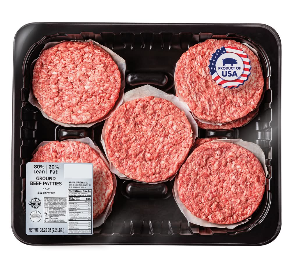 Family Pack 80/20 Ground Beef Patties