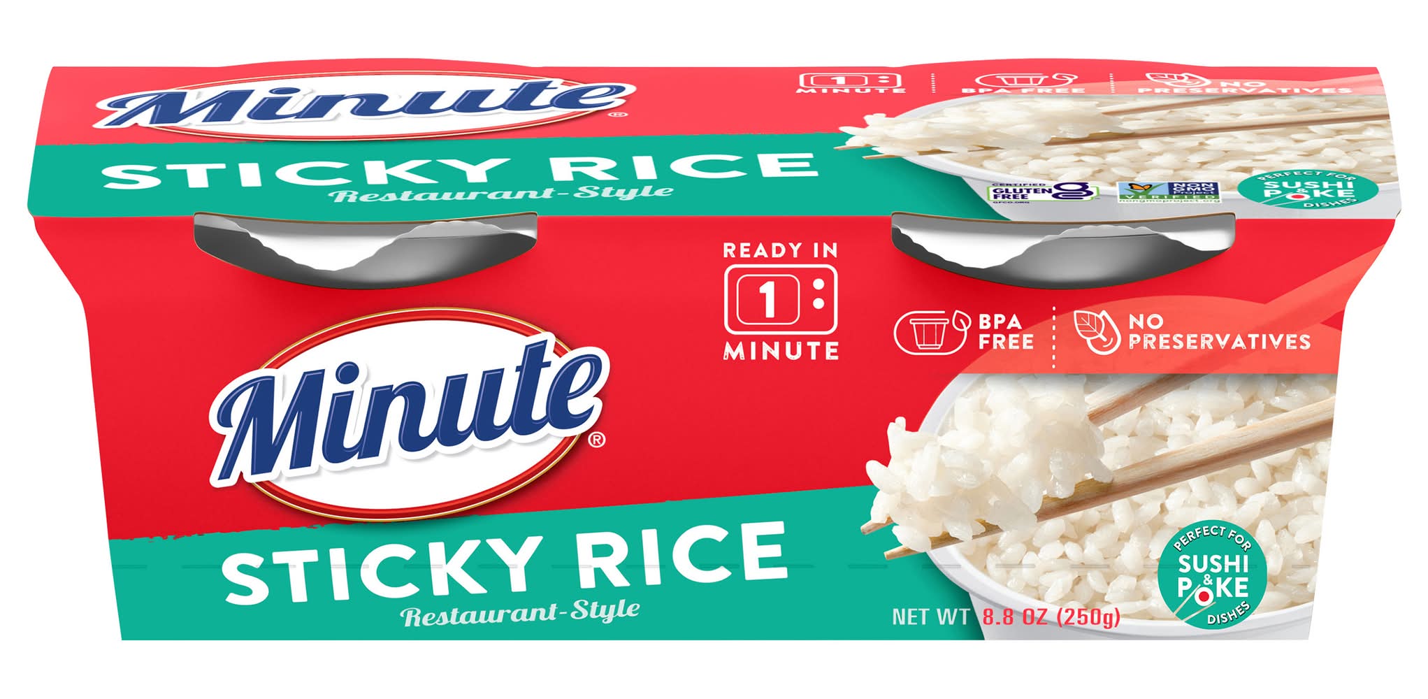 Minute Gluten Free Sticky Rice, Restaurant-Style (8.8 oz)