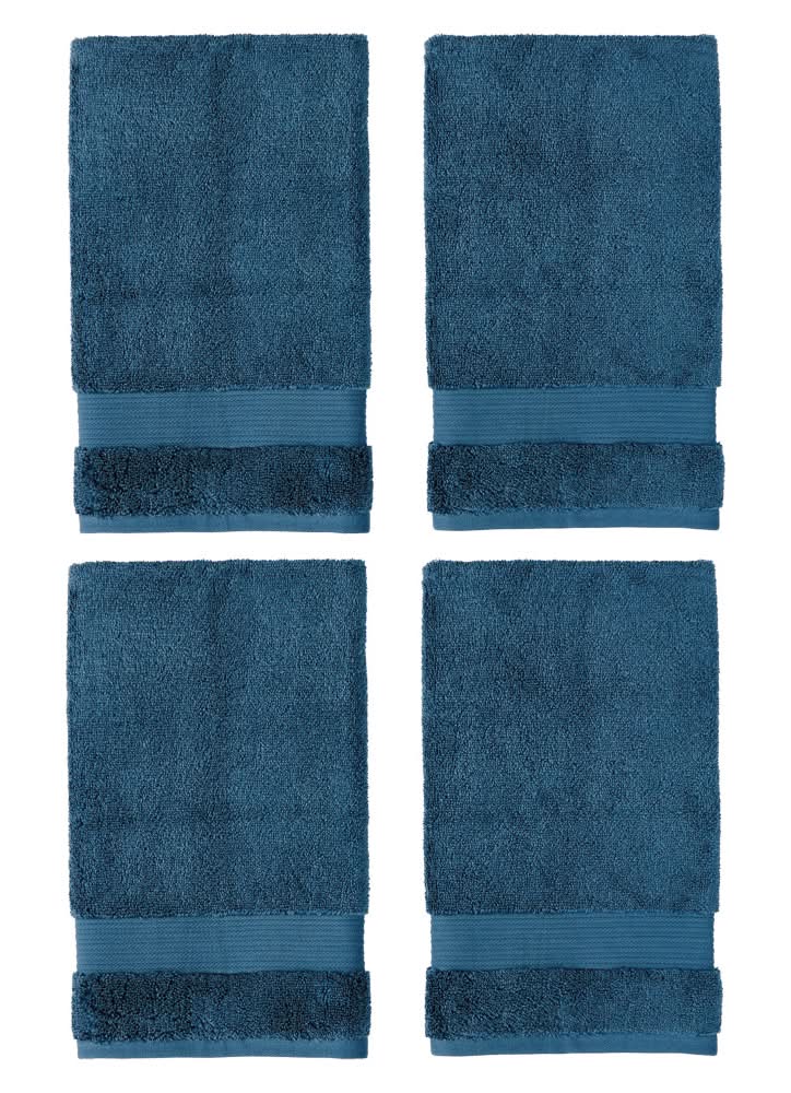 KIRKTON HOUSE Blue 4 Pack Hand Towels