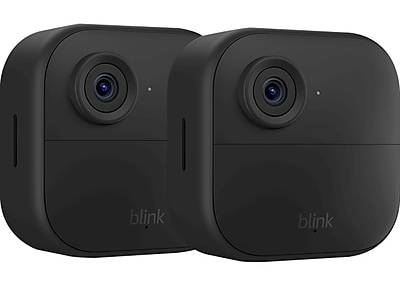 Blink Outdoor 4 Wireless 2-Camera Smart Security Camera System, Black (B0B1N6B8QT)