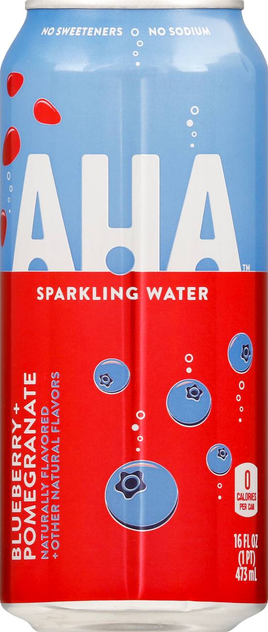 Aha Blueberry + Pomegranate Sparkling Water (473 ml)