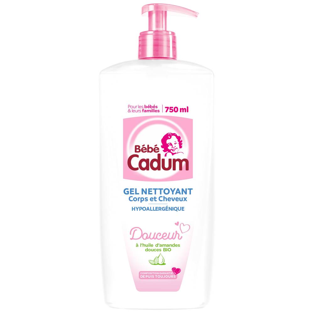 Cadum - Bébé douche amande flacon pompe (750ml)