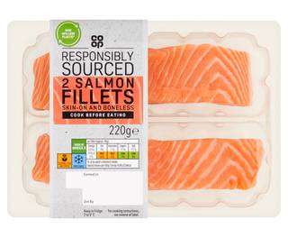 Co-op 2 Salmon Fillets 220g