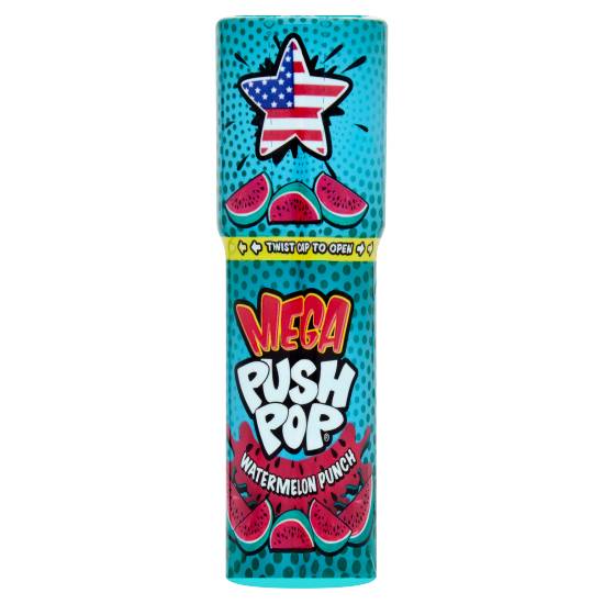 Push Pop Watermelon-Cherry, Mega Hard Candy Pie (30g)