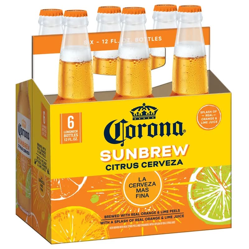 Corona Sunbrew Citrus Cerveza - 6 Pack