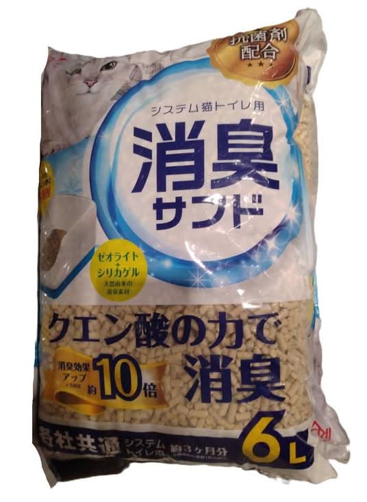 システム猫トイレ用 におわない消臭サンド6L SYSTEM TOILET CAT LITTER