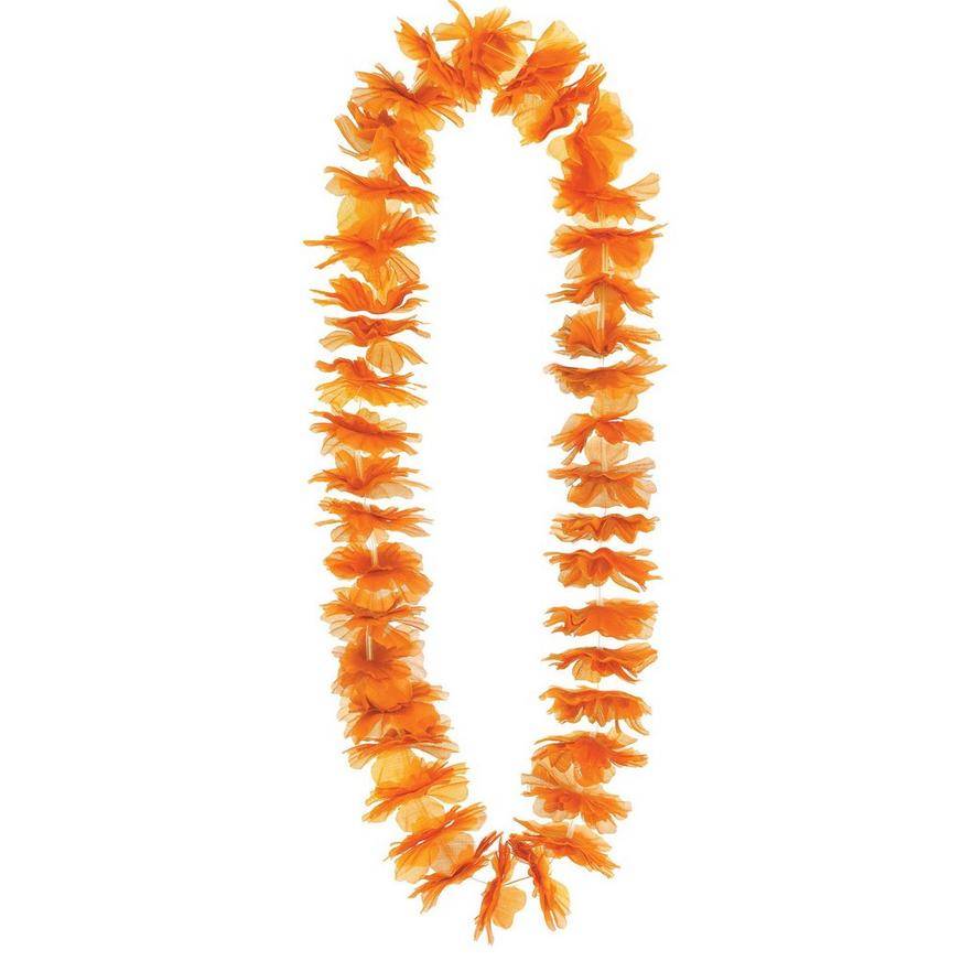 Party City Orange Lei, Unisex, Orange