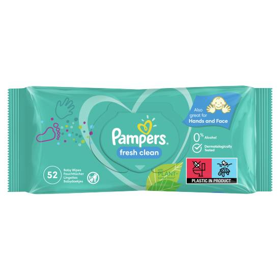 Pampers Fresh Clean Baby Wipes (52 pack)