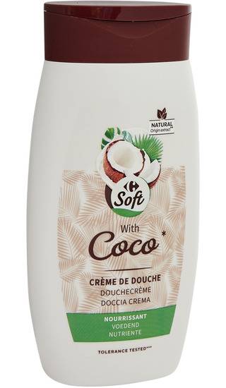 Carrefour gel douche réconfortant coco (250 ml)