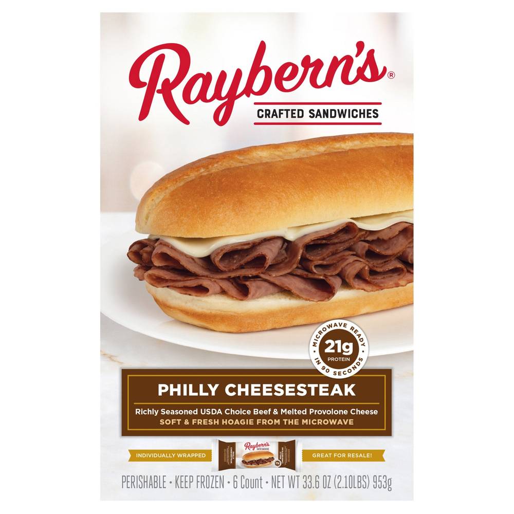 Raybern's Philly Cheesesteak Sandwich