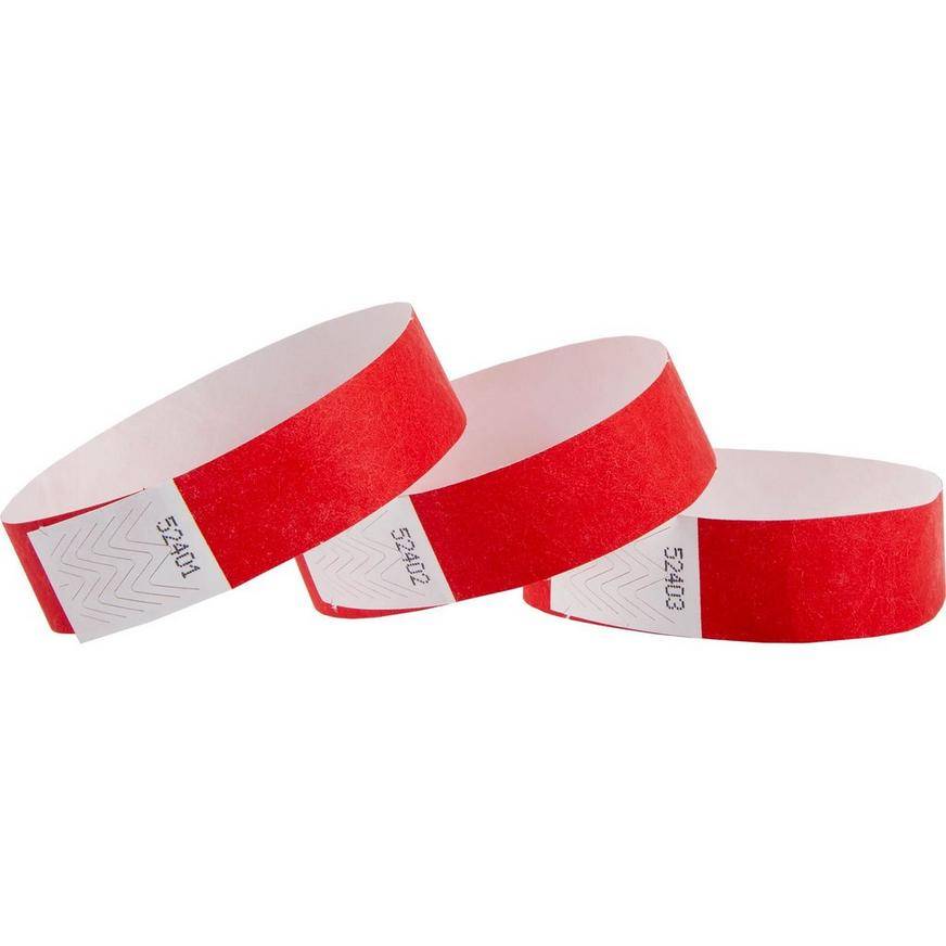 Party City Red Wristbands, Red (250 ct)