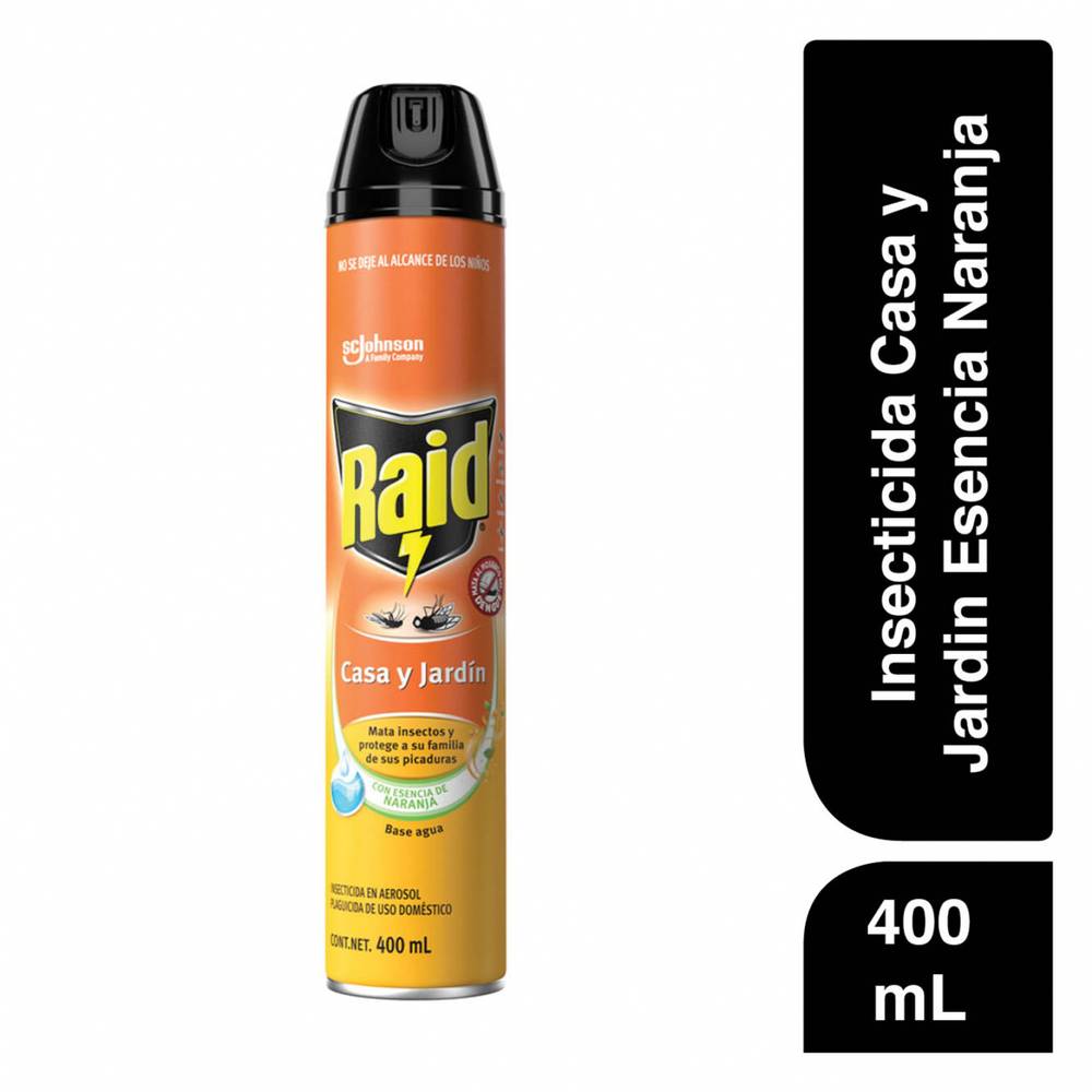 Raid · Insecticida casa y jardín (400 ml)