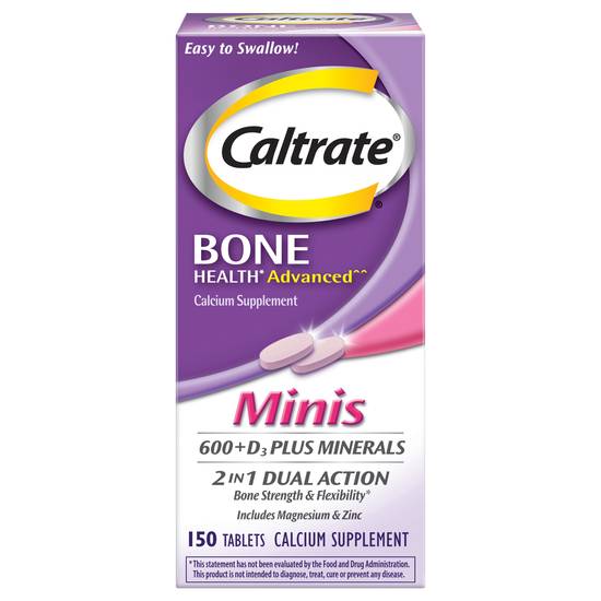 Caltrate Minis 600+d3 Plus Minerals Calcium and Vitamin D Supplement Tablets