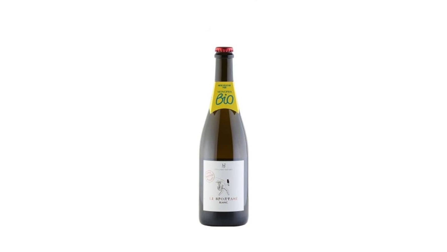 Monoprix Bio - Vin blanc le spontané pétillant naturel bio et sans sulfites ajoutés domestique (750 ml)