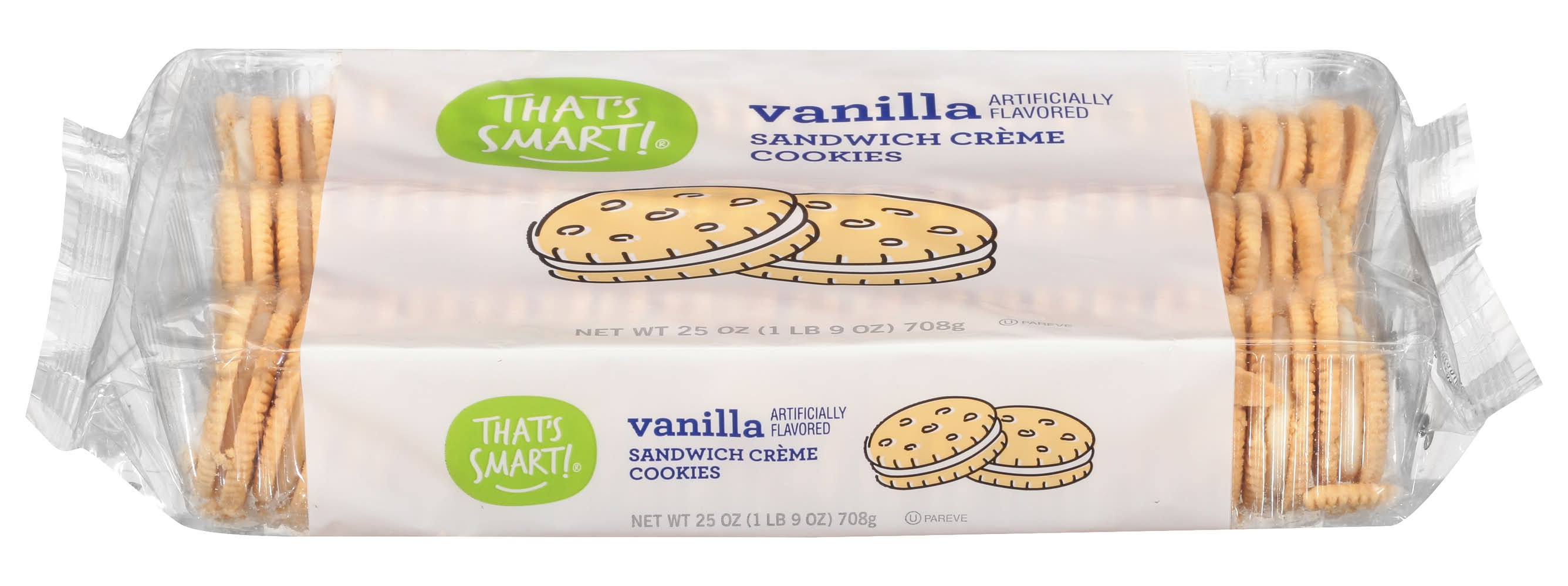 That's Smart! Sandwich Creme Cookies, Vanilla (25 oz)