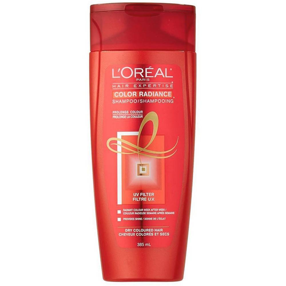 L'oréal shampoing color radiance pour cheveux normaux colorés (385 ml) - hair expertise colour radiance shampoo, regular coloured hair (385 ml)