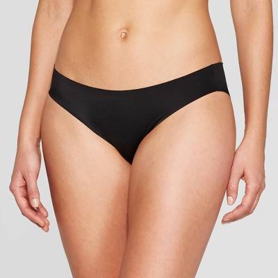Auden Invisible Edge Bikini Underwear, Female, Black