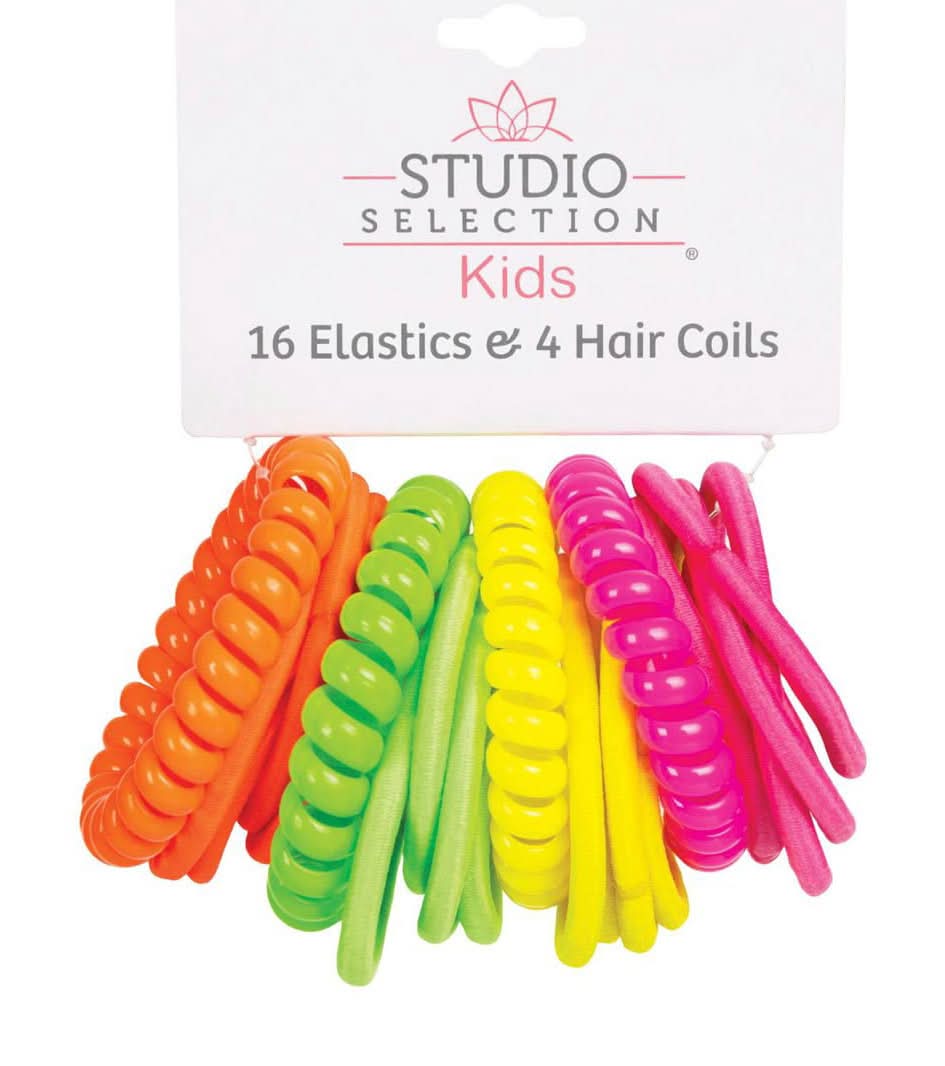 Studio Selection Kids Elastics And Hair Coils 20 Ct