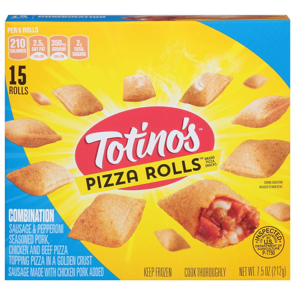 Totino's Pizza Rolls, Sausage & Pepperoni (15 x 0.5 oz)