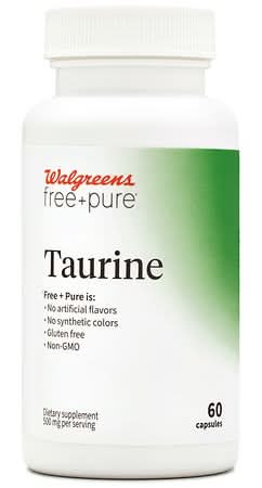 Walgreens Free + Pure Taurine Dietary Supplement Capsules (60 ct)