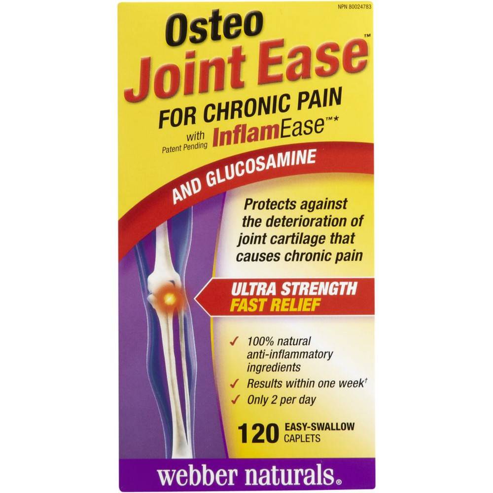 Webber Naturals Osteo Joint Ease With Inflamease and Glucosamine (300 g, 120 ct)