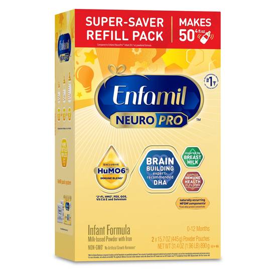 Enfamil NeuroPro Instant Formula Refill Pack, 31.4 OZ