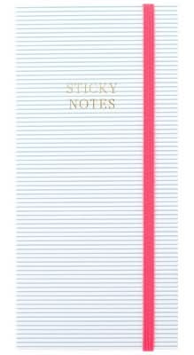 Sugar Paper Essentials Sticky Note Pad Booklet, 3x7 in