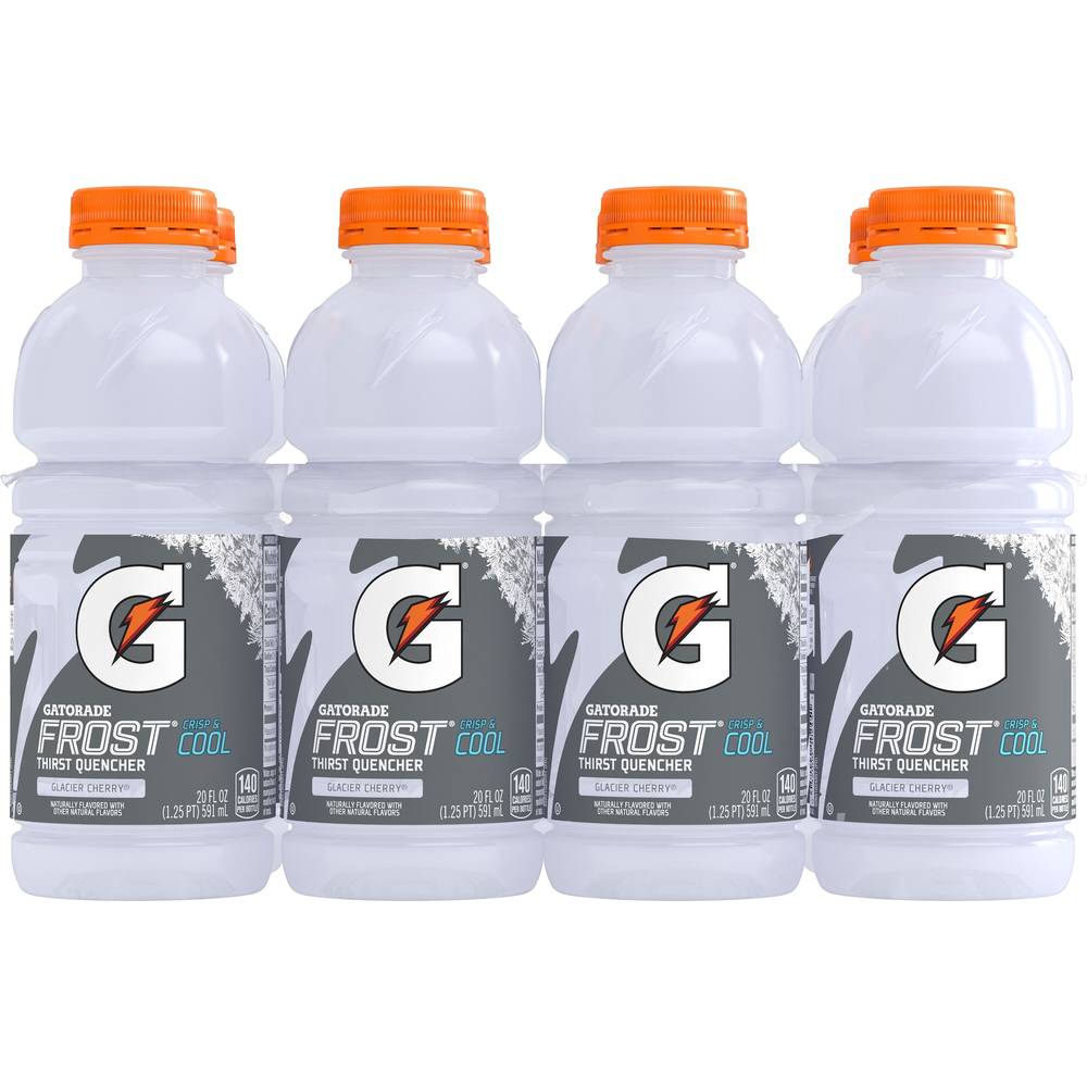 Gatorade Frost Crisp and Cool Thirst Quencher Sports Drink (8 ct, 20 fl oz) (glacier cherry)
