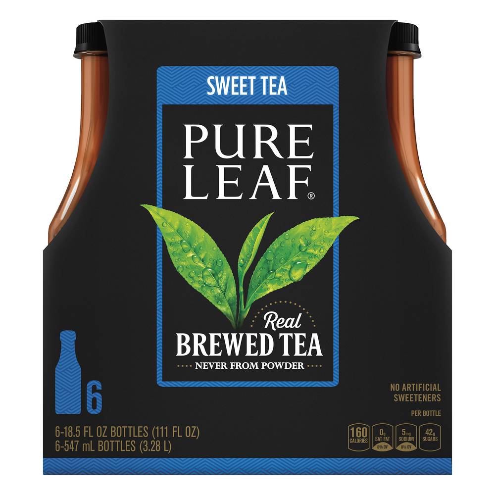 Pure Leaf Real Brewed Sweet Tea (6 x 18.5 fl oz)