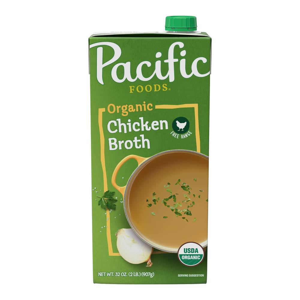 Pacific Foods Organic Free Range Chicken Broth (32 fl oz)