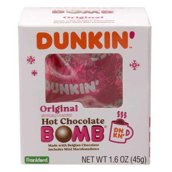 Order Dunkin Milk Hot Chocolate Bomb - 1.6 oz food online from Rite Aid store, Costa Mesa on bringmethat.com
