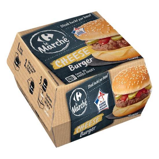 Carrefour Le Marché - Burger au fromage pur bœuf