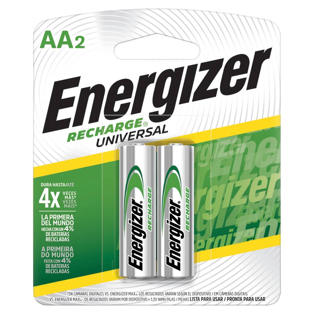 Energizer pila recargable aa (2 un)