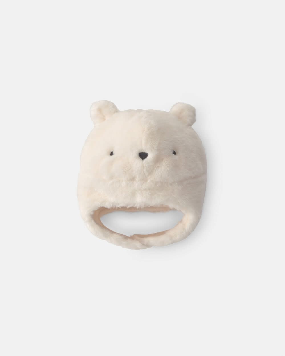 Carter's Baby Polar Bear Christmas Fleece Hat, Newborn-3 Months, White-Cream