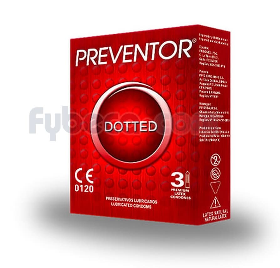 Preservativo Preventor Dotted  C/3